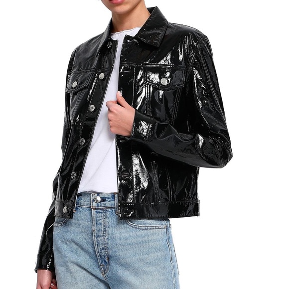helmut lang vinyl jacket